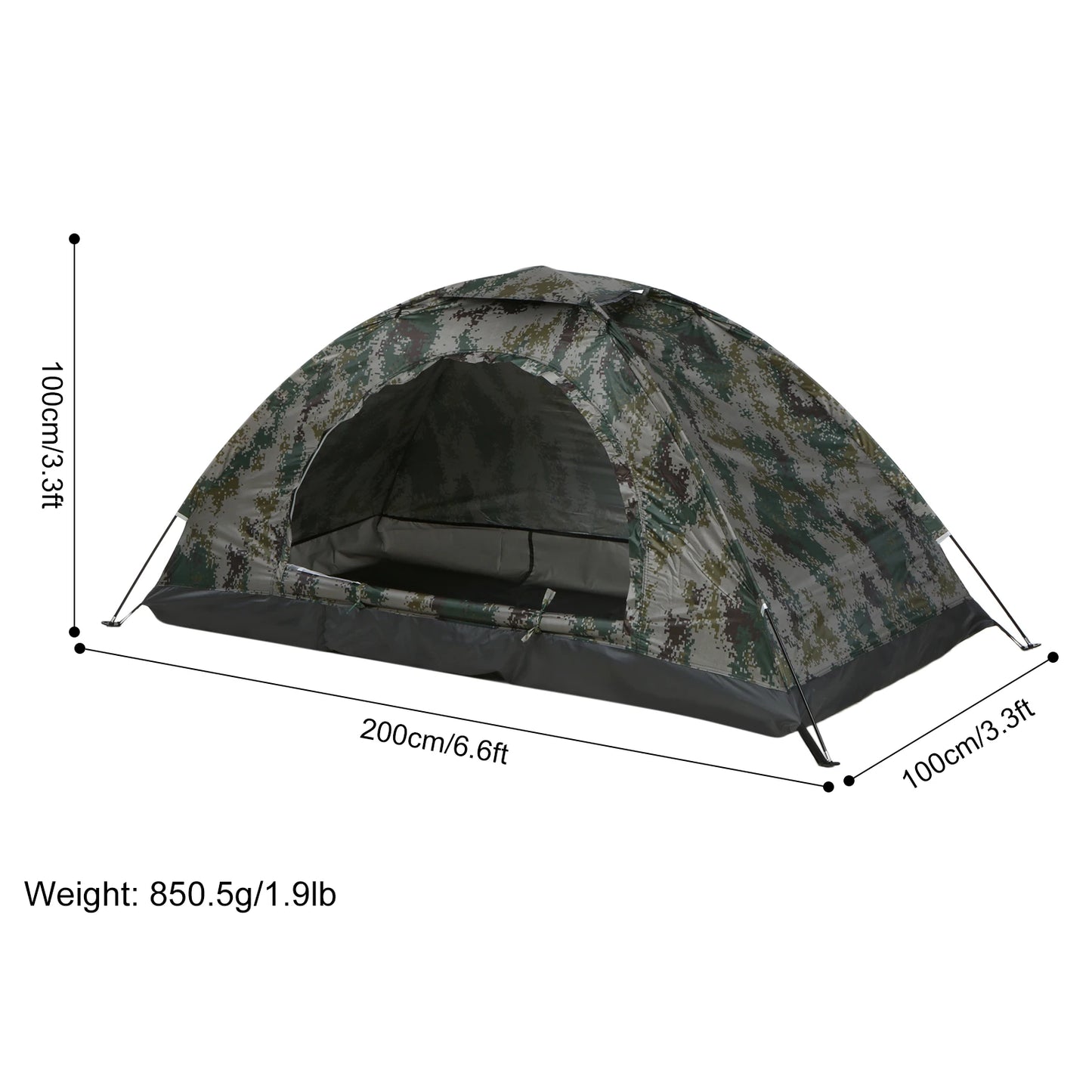 1/2 Person Hiking Tent – Ultralight & Portable