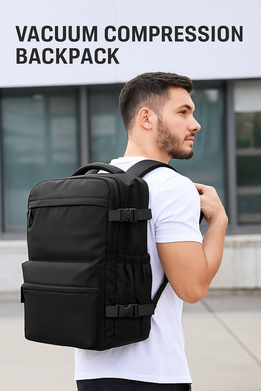 Vacuum Compression Backpack - Pack More , Pay Less