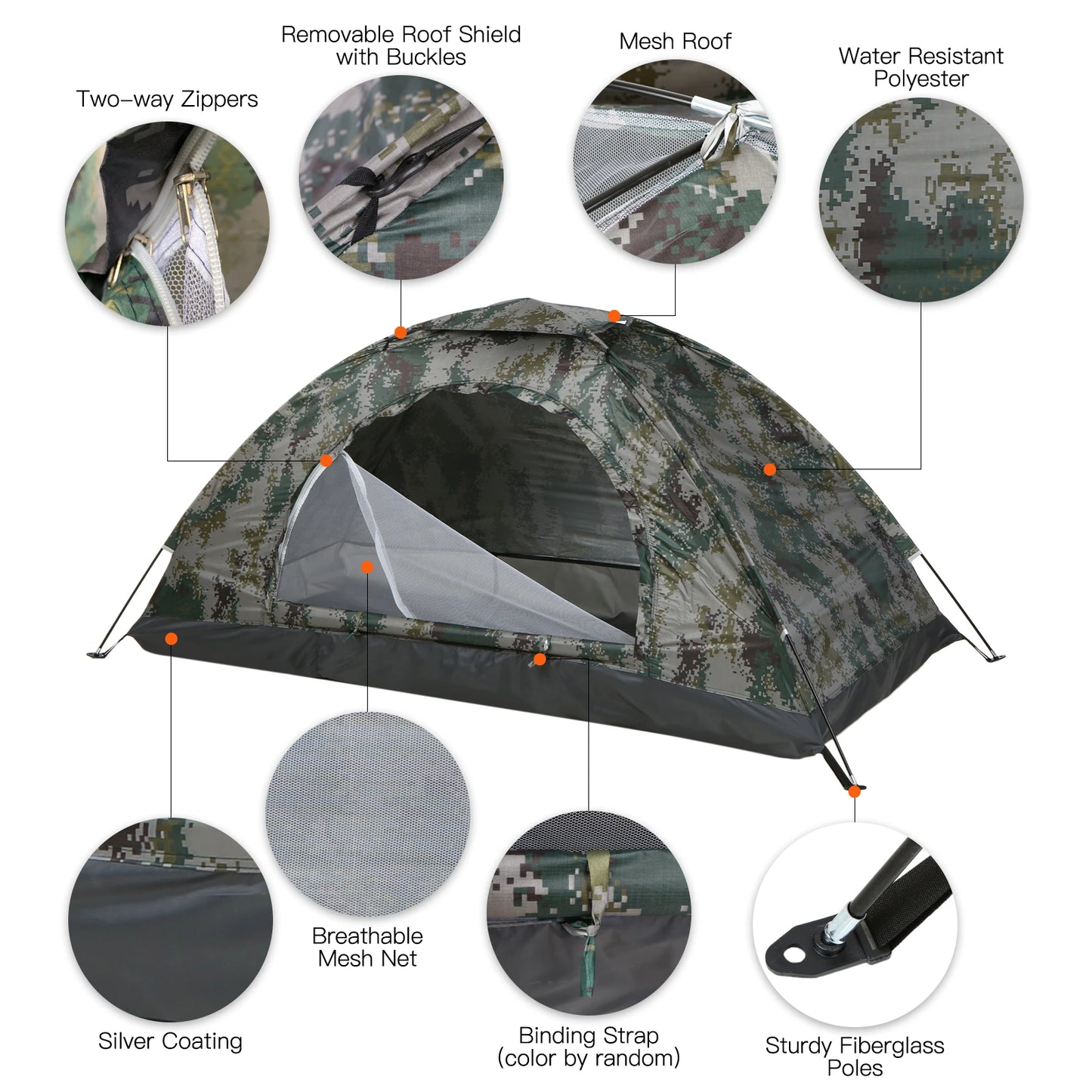 1/2 Person Hiking Tent – Ultralight & Portable