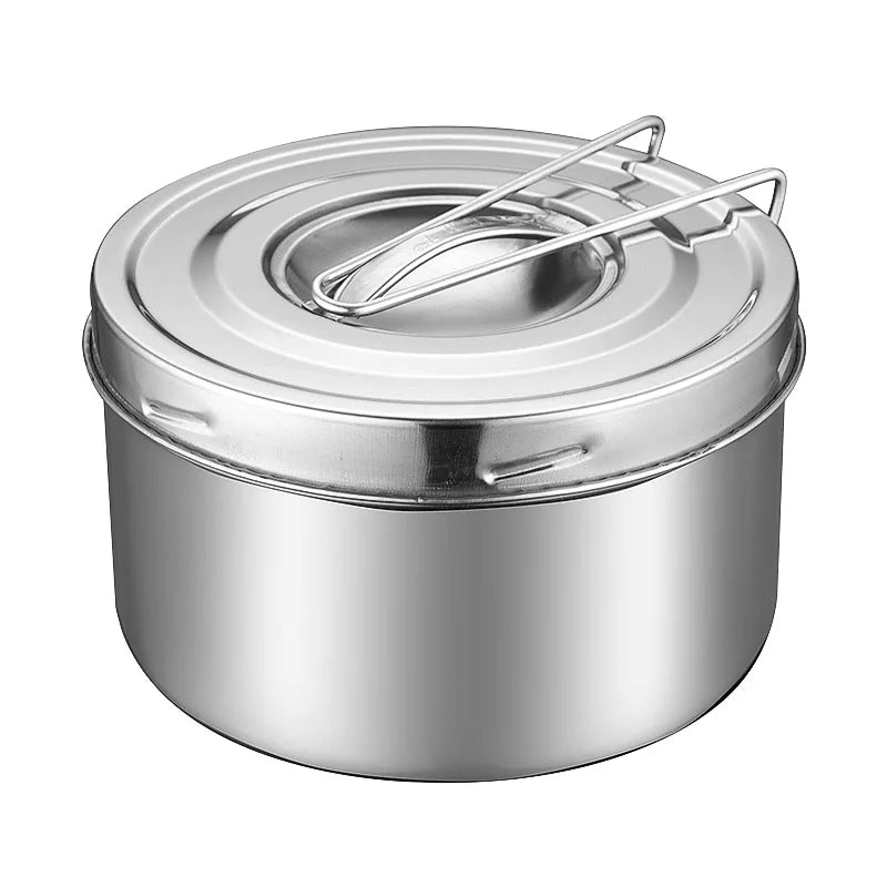 Thicken Stainless Steel Round Lunch Box