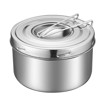 Thicken Stainless Steel Round Lunch Box