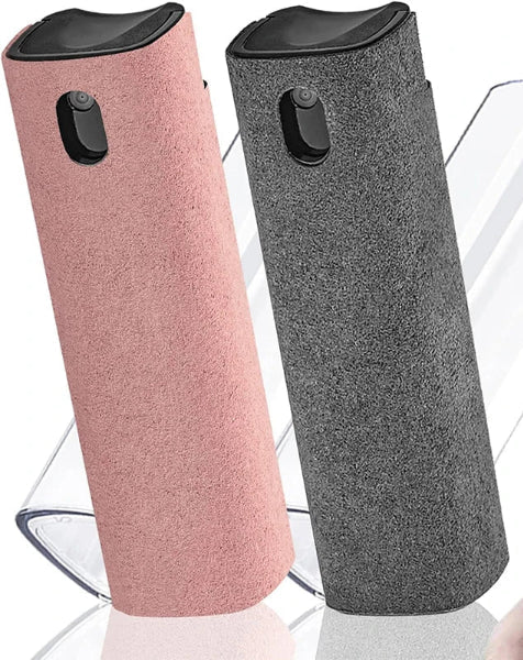 2 in 1 Screen Cleaner Spray + Cloth Combo for  Touchscreen Care