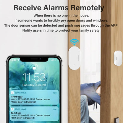 🚪 Tuya Zigbee 3.0 Smart Door & Window Sensor – Stay Secure, Stay Smart!
