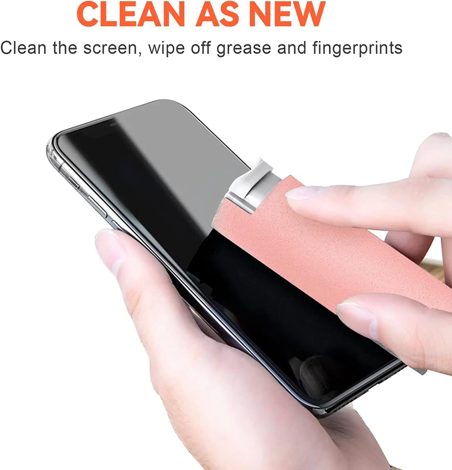 2 in 1 Screen Cleaner Spray + Cloth Combo for  Touchscreen Care