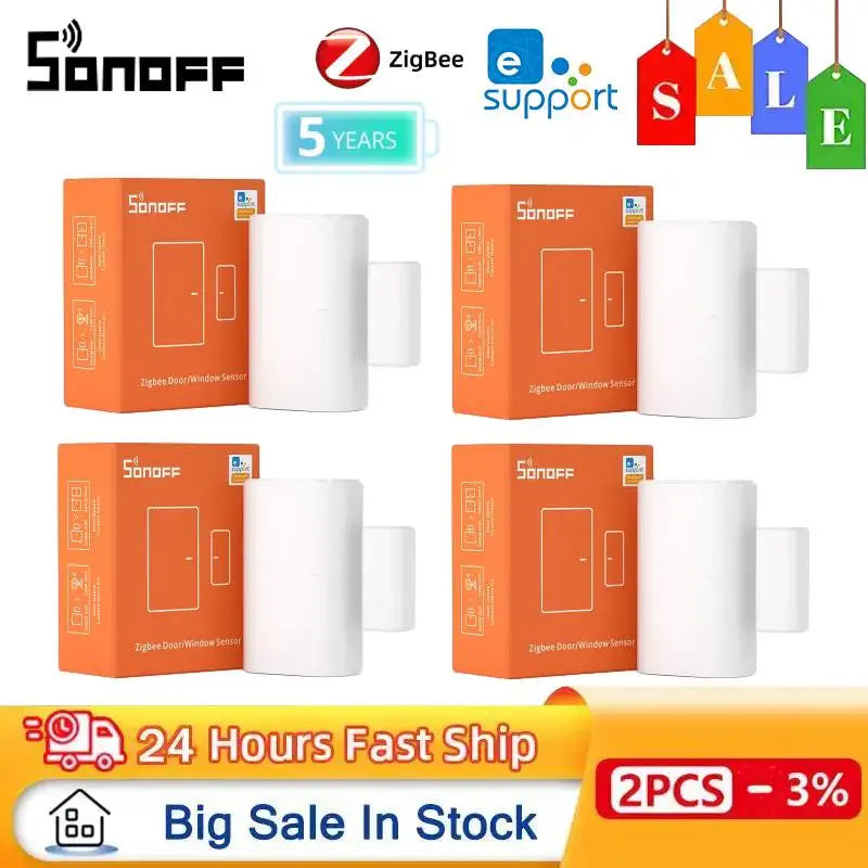 SNZB-04P Zigbee Door & Window Sensor – Smart Home Security with eWeLink App