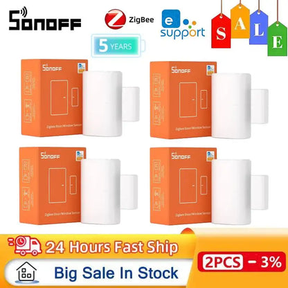 SNZB-04P Zigbee Door & Window Sensor – Smart Home Security with eWeLink App