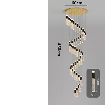 Modern home decoration crystal chandelier, stair Pendant lamp, living room Pendant lights, interior lighting