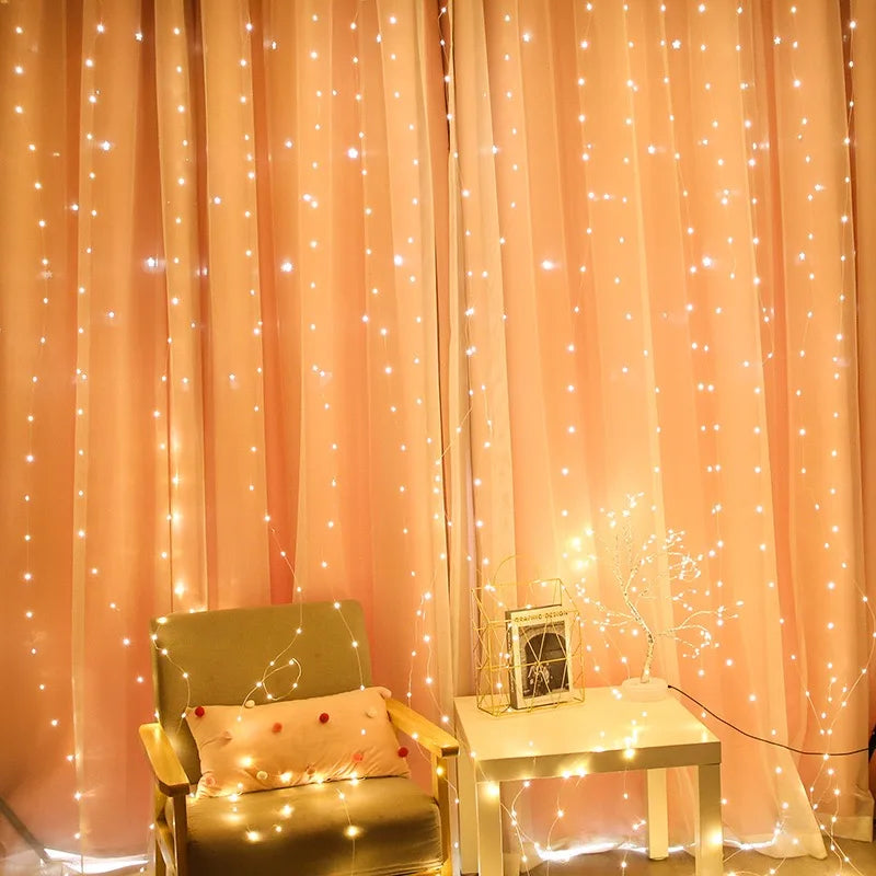 Christmas Lights LED  Curtain