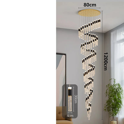 Modern home decoration crystal chandelier, stair Pendant lamp, living room Pendant lights, interior lighting