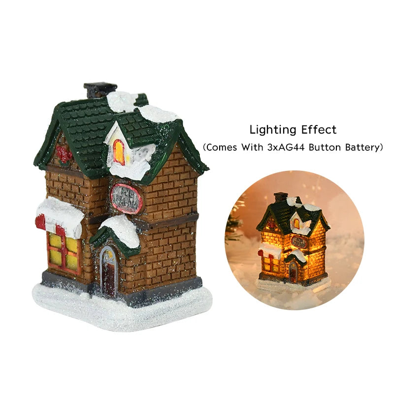 Christmas LED Light Wooden House