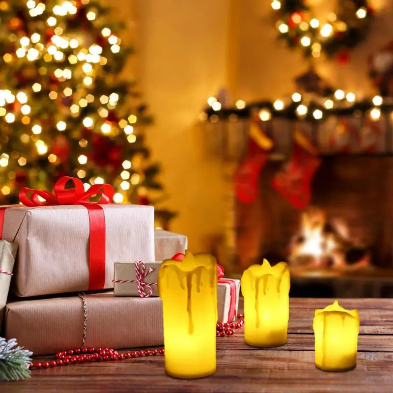Flameless LED Candle Set – Realistic Battery-Operated Candles (Set of 3)