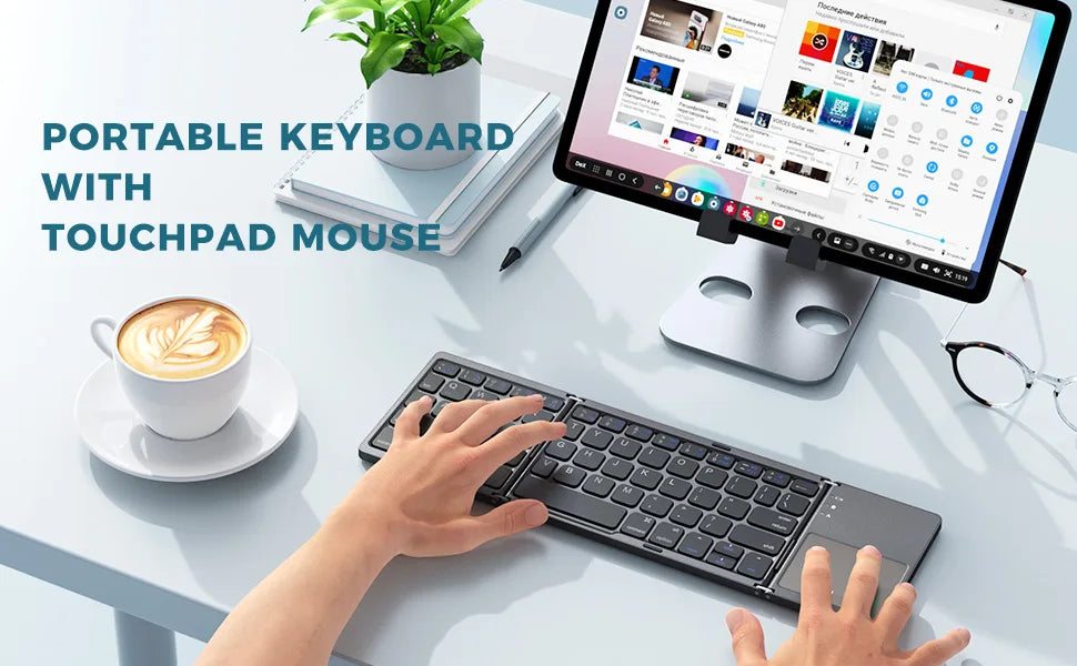 Foldable Wireless Bluetooth Keyboard