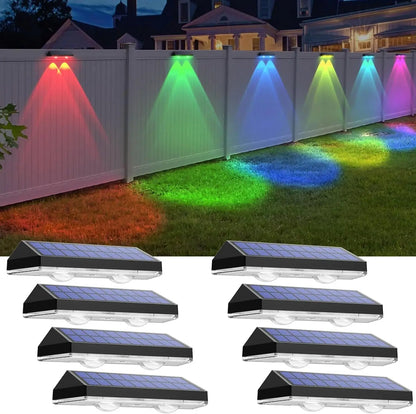 Solar Fence Lights – 3 Lighting Modes, IP65 Waterproof (8-Pack)