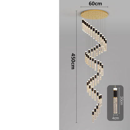 Modern home decoration crystal chandelier, stair Pendant lamp, living room Pendant lights, interior lighting