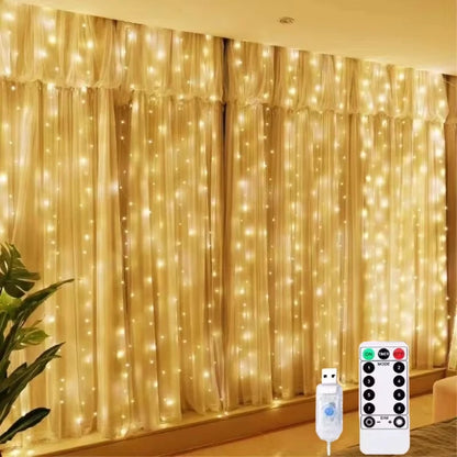 Christmas Lights LED  Curtain