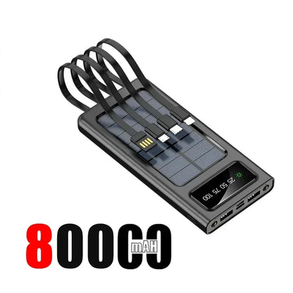 200000mAh Solar Power Bank – Super Fast Charging, Ultra High Capacity