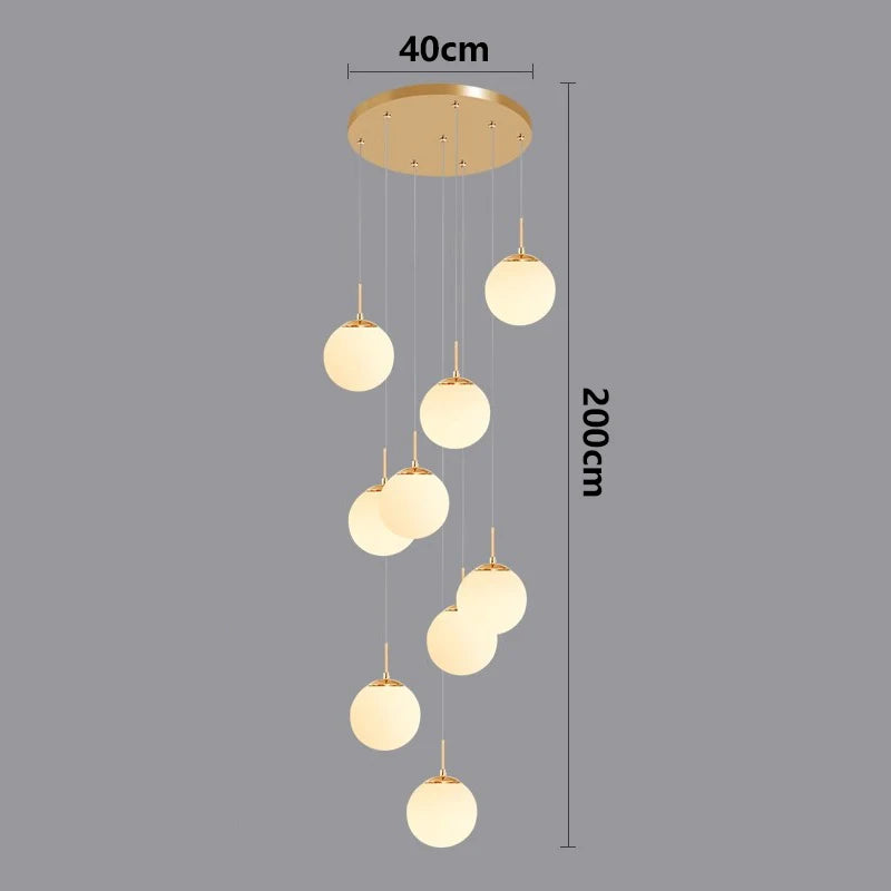 Nordic home decor dining room Pendant lamp lights indoor lighting stair lamp hanging light chandelier lamps for living room