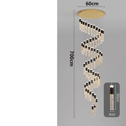 Modern home decoration crystal chandelier, stair Pendant lamp, living room Pendant lights, interior lighting