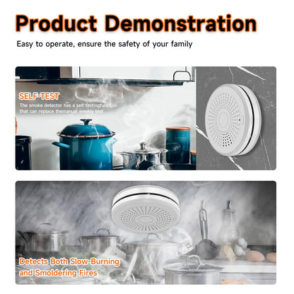 2-in-1 WiFi Smart CO & Smoke Detector Alarm – Home Safety Protection