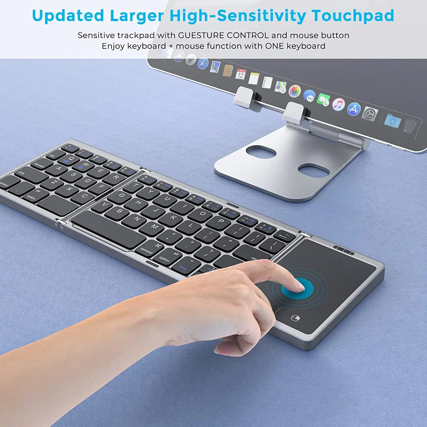 Foldable Wireless Bluetooth Keyboard