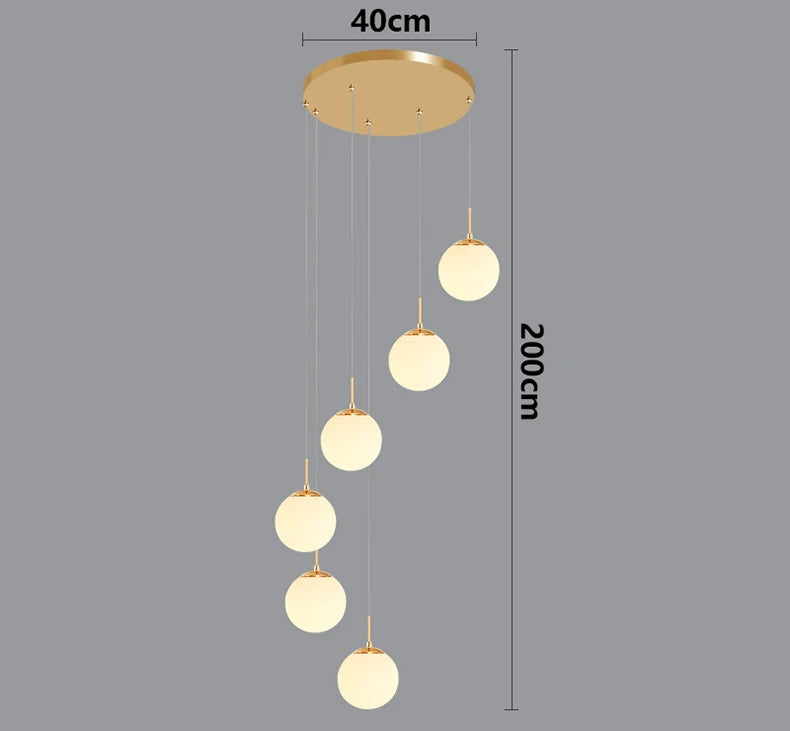 Nordic home decor dining room Pendant lamp lights indoor lighting stair lamp hanging light chandelier lamps for living room