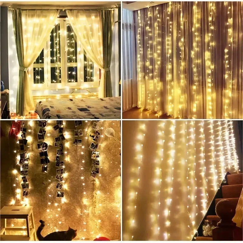 Christmas Lights LED  Curtain