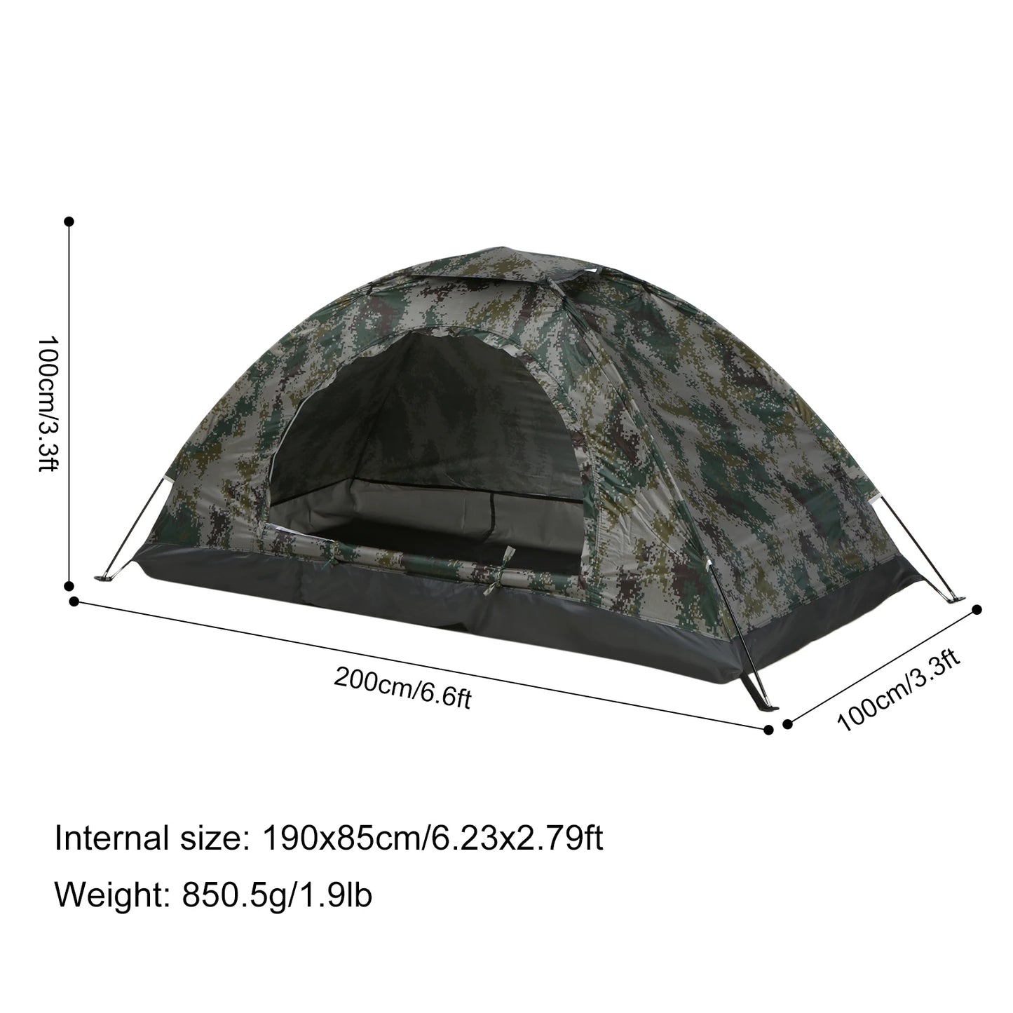 1/2 Person Hiking Tent – Ultralight & Portable