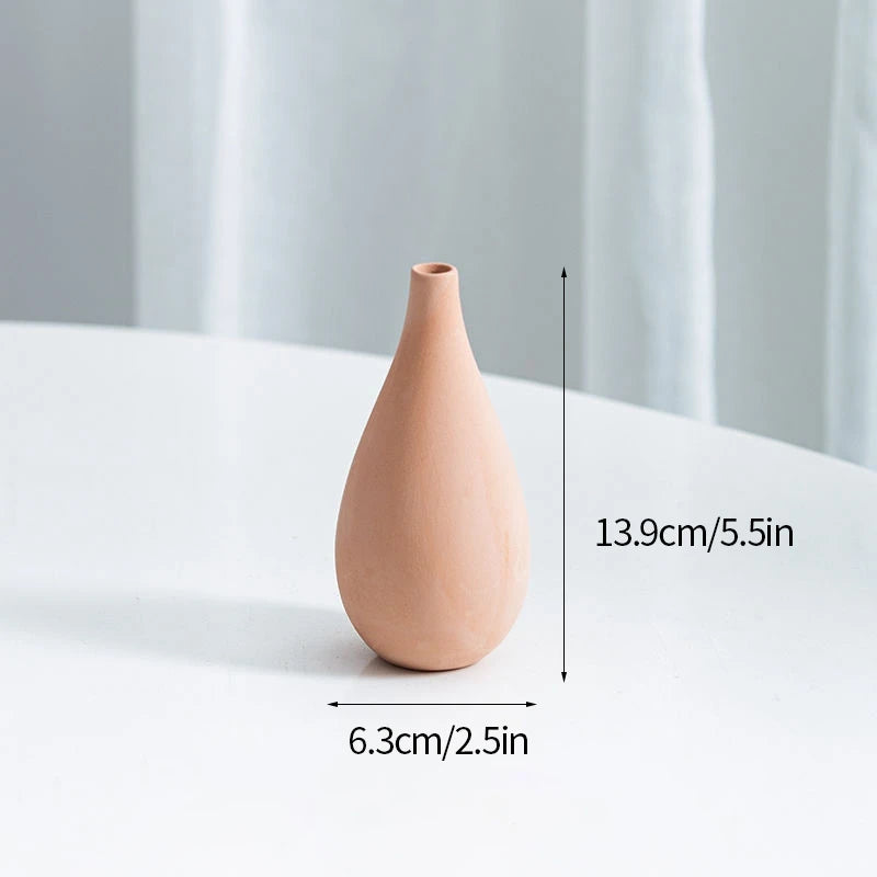 Modern Nordic Flower Vases INS Ceramic White Vase Flower Pot Vase for Home Living Room Interior Office Desktop Decor Crafts