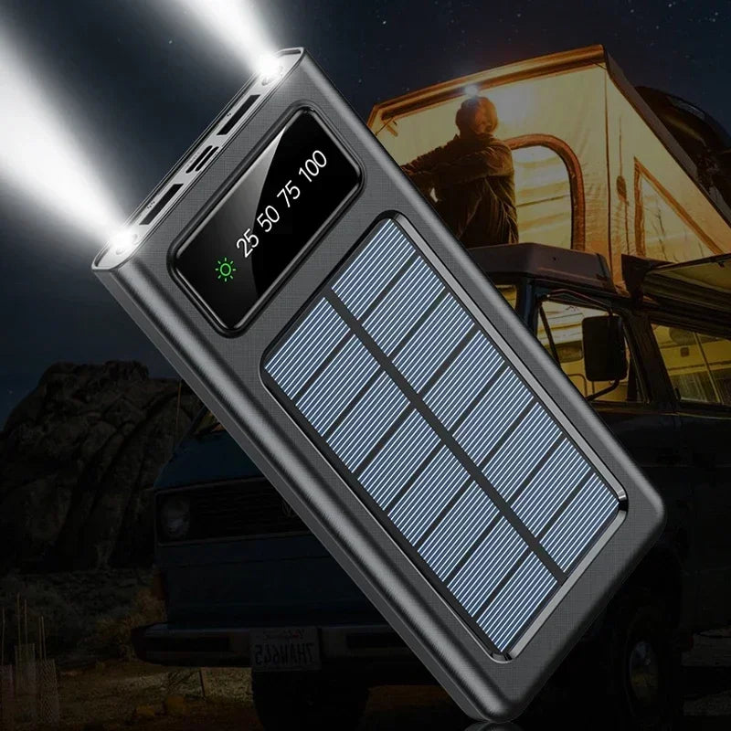 200000mAh Solar Power Bank – Super Fast Charging, Ultra High Capacity