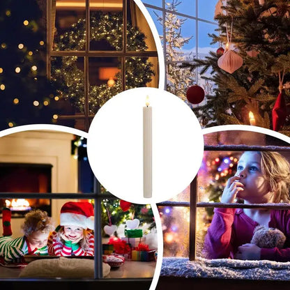 Flameless LED Taper Candles – Set of 6 with Remote Control & Timer