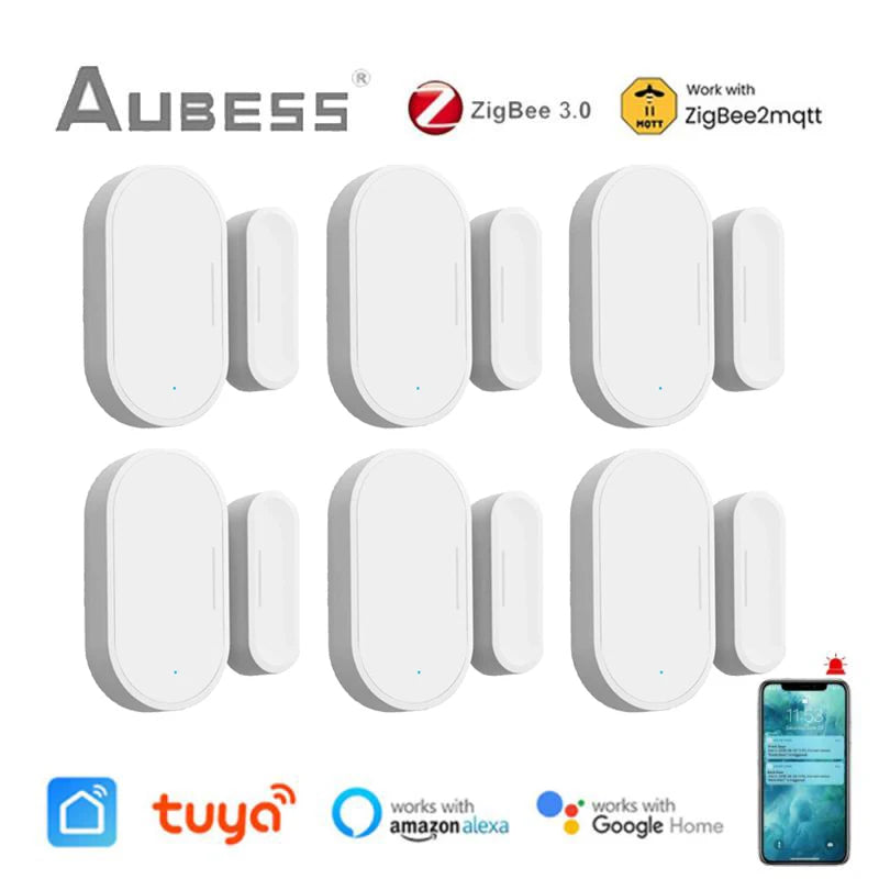 🚪 Tuya Zigbee 3.0 Smart Door & Window Sensor – Stay Secure, Stay Smart!