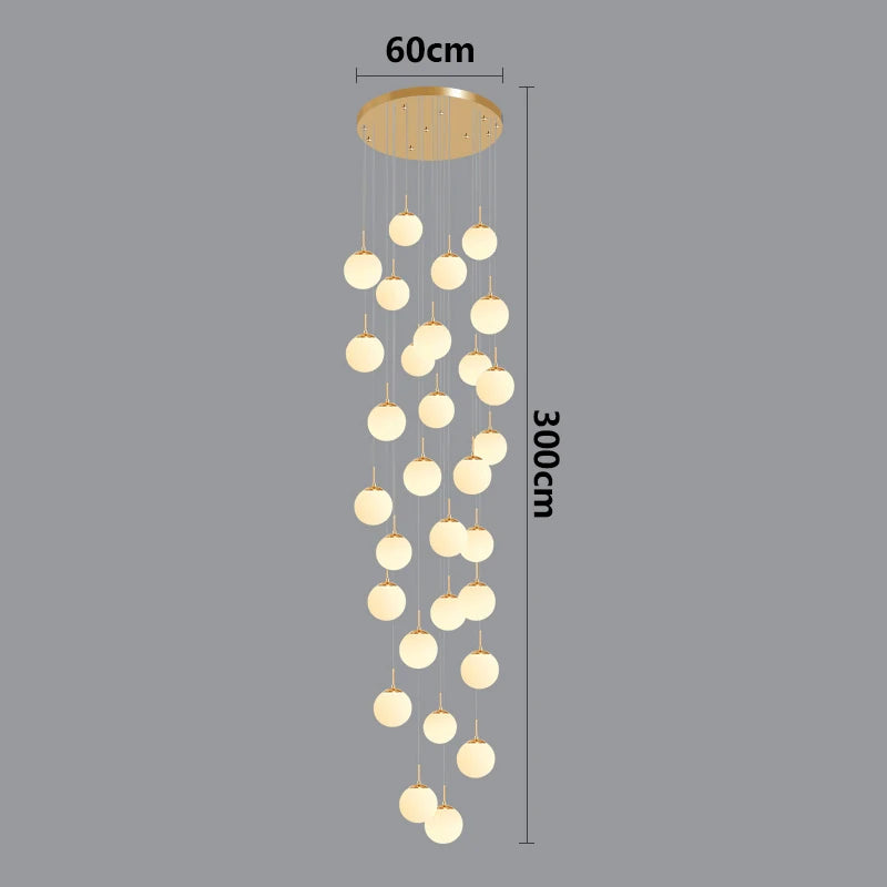 Nordic home decor dining room Pendant lamp lights indoor lighting stair lamp hanging light chandelier lamps for living room