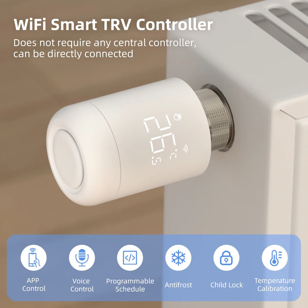 WiFi TRV Smart Radiator Valve – Programmable Thermostat