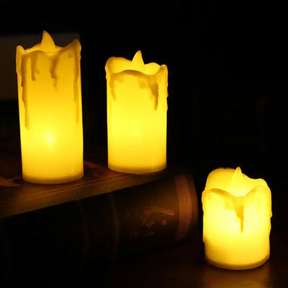 Flameless LED Candle Set – Realistic Battery-Operated Candles (Set of 3)
