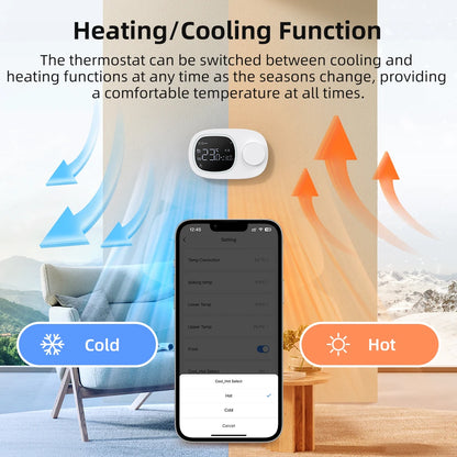 🌡️ WiFi Smart Thermostat – Precision Comfort, Smart Control!