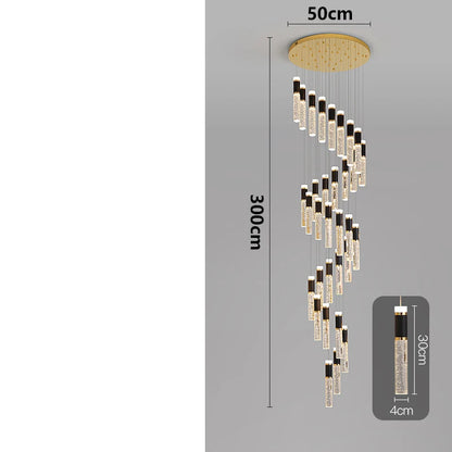 Modern home decoration crystal chandelier, stair Pendant lamp, living room Pendant lights, interior lighting