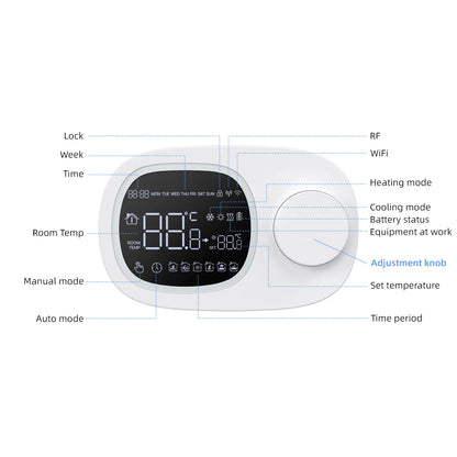 🌡️ WiFi Smart Thermostat – Precision Comfort, Smart Control!