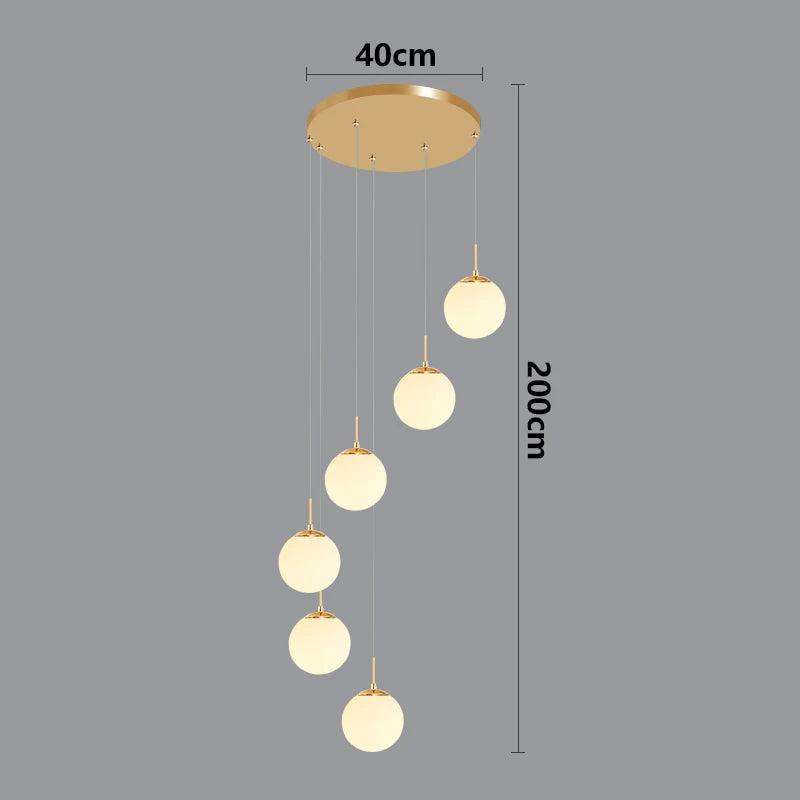 Nordic home decor dining room Pendant lamp lights indoor lighting stair lamp hanging light chandelier lamps for living room