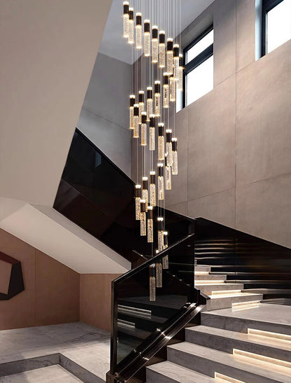 Modern home decoration crystal chandelier, stair Pendant lamp, living room Pendant lights, interior lighting
