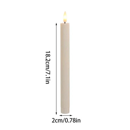 Flameless LED Taper Candles – Set of 6 with Remote Control & Timer