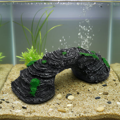 Decorative stone arch with greenery