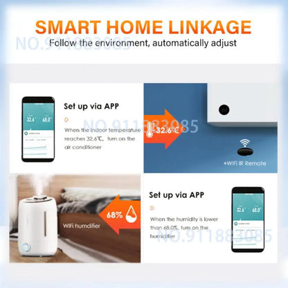 🌡️ Tuya WiFi Zigbee Thermometer – Smart Temperature & Humidity Monitoring!