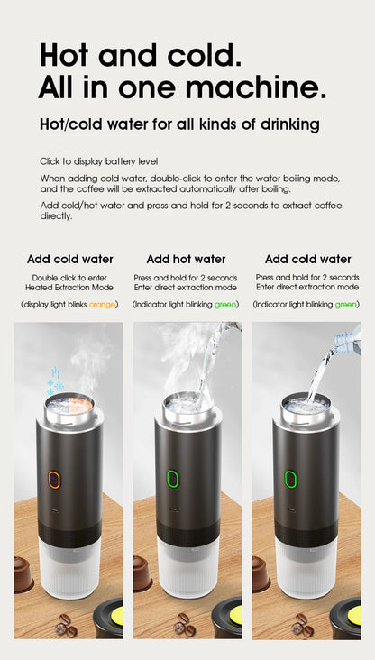 Portable Espresso Machine-Premium Coffee, Anywhere You Go