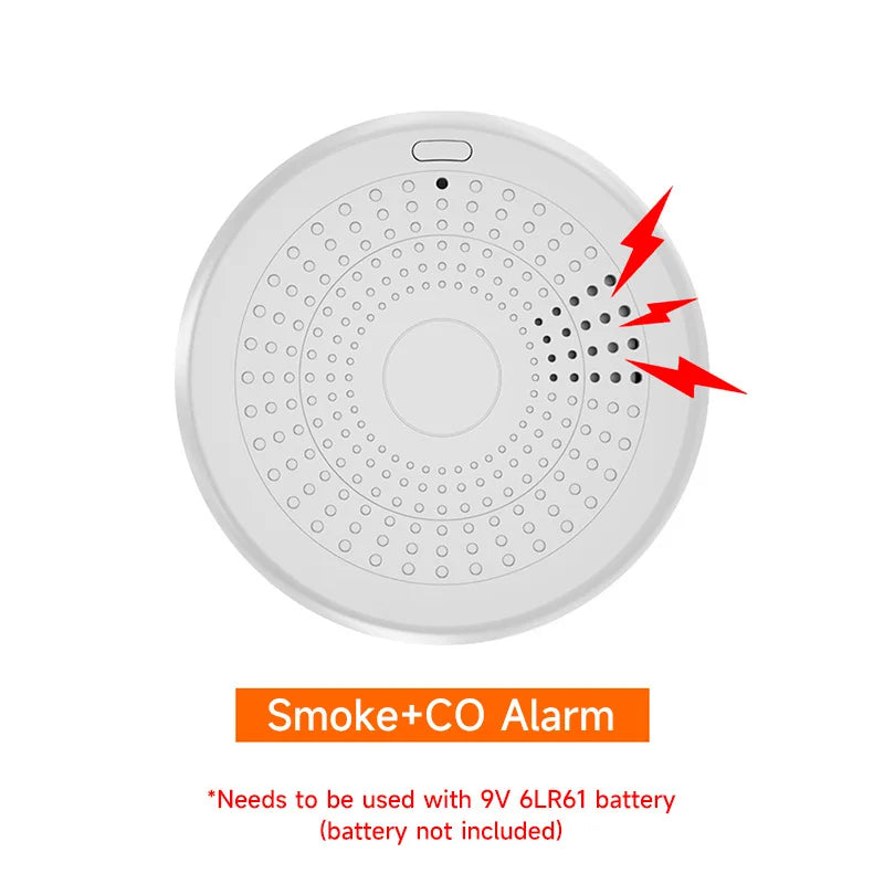 2-in-1 WiFi Smart CO & Smoke Detector Alarm – Home Safety Protection