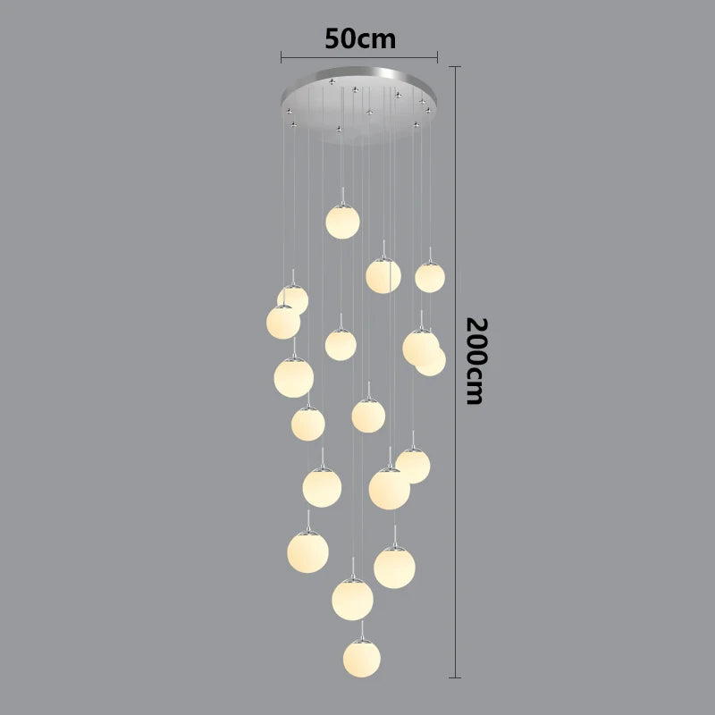 Nordic home decor dining room Pendant lamp lights indoor lighting stair lamp hanging light chandelier lamps for living room