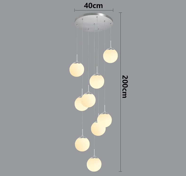 Nordic home decor dining room Pendant lamp lights indoor lighting stair lamp hanging light chandelier lamps for living room