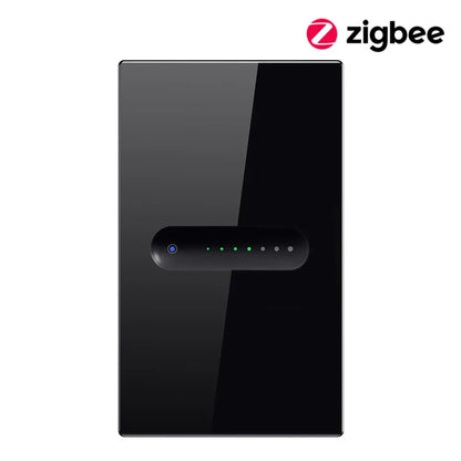 WiFi/Zigbee Smart Dimmer Switch – Touch Glass Panel, APP &amp; Voice Control (1/2 Gang)