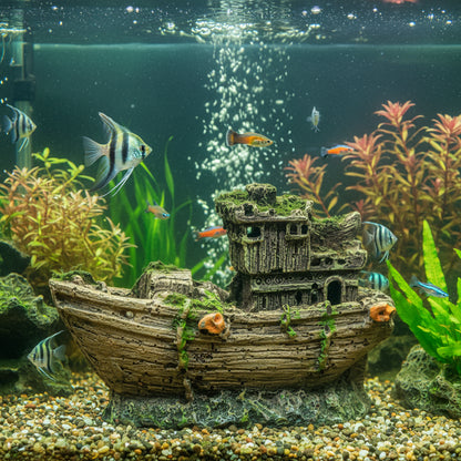 Decorative shipwreck ornament