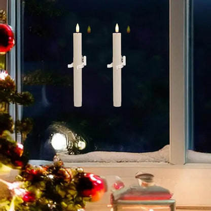 Flameless LED Taper Candles – Set of 6 with Remote Control & Timer