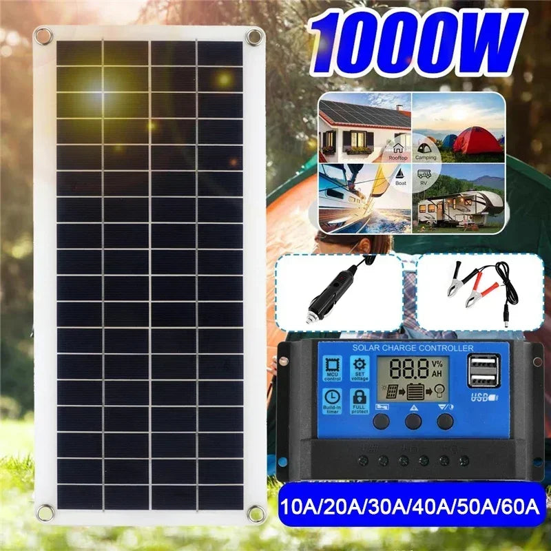 🌞 1000W Solar Power Kit – Clean Energy Anytime, Anywhere